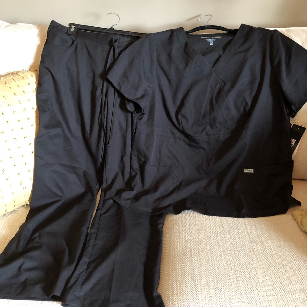 NEW Grey’s Anatomy BlK Scrub Tops Only - SZ 2XL